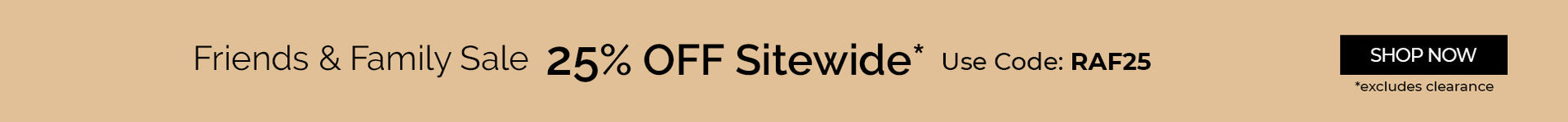 Friend & Family Event - Save 30% or More Sitewide