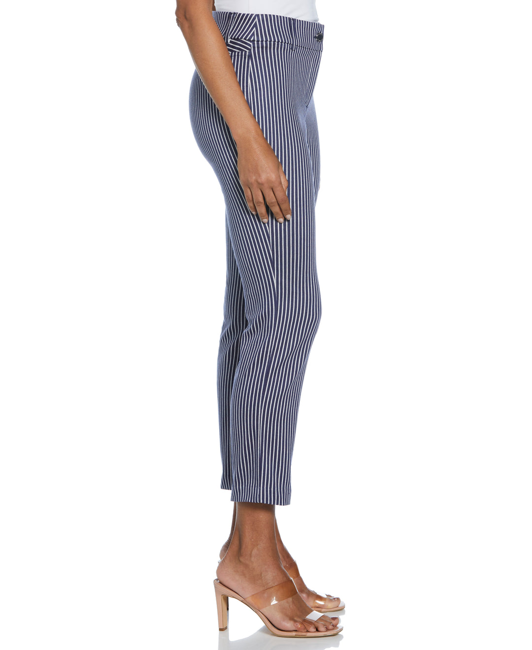 Navy Stripe Back Yoke Pants (Peacoat) 