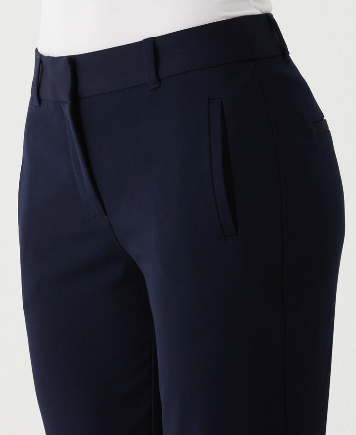 Petite Straight Leg Ankle Pant (Navy) 