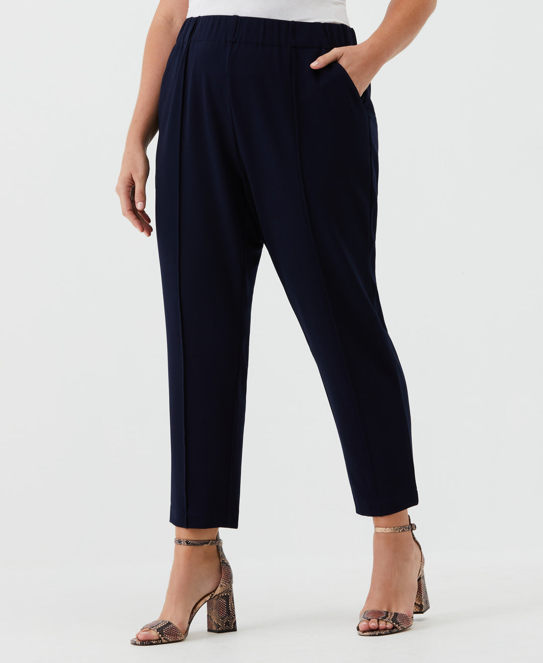 Easy Pull On Pant (Navy) 