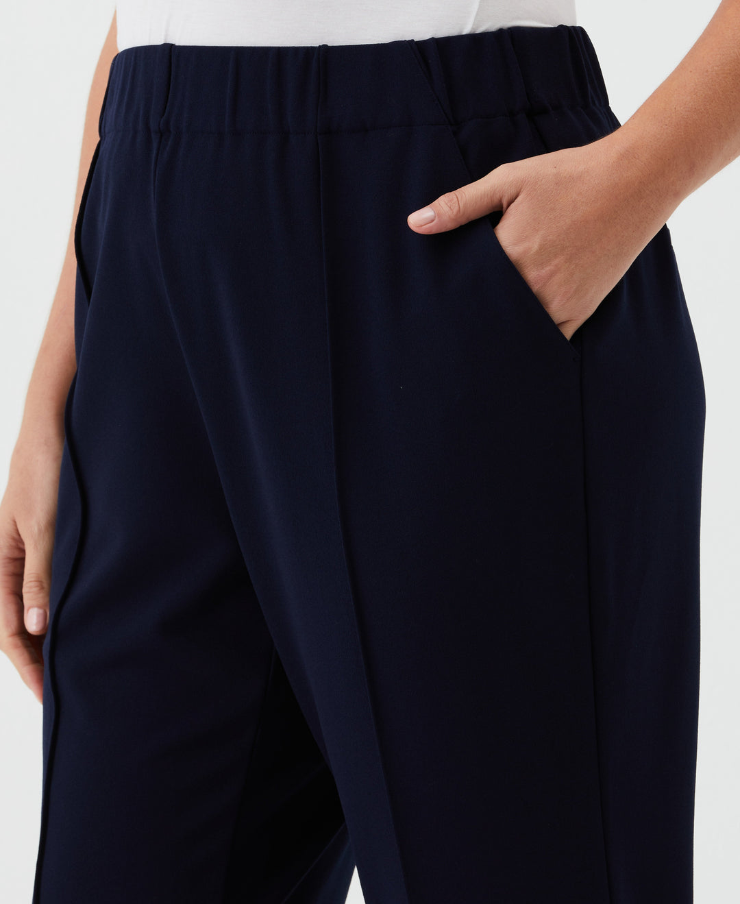 Easy Pull On Pant (Navy) 