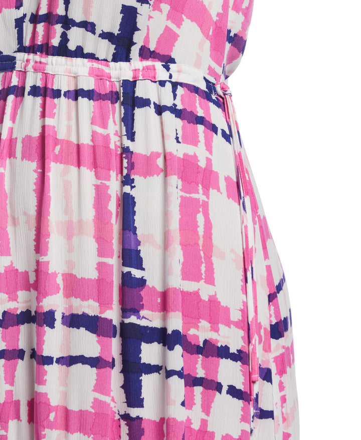 Paisley Print V-neck Maxi Dress (Strawberry Moon) 
