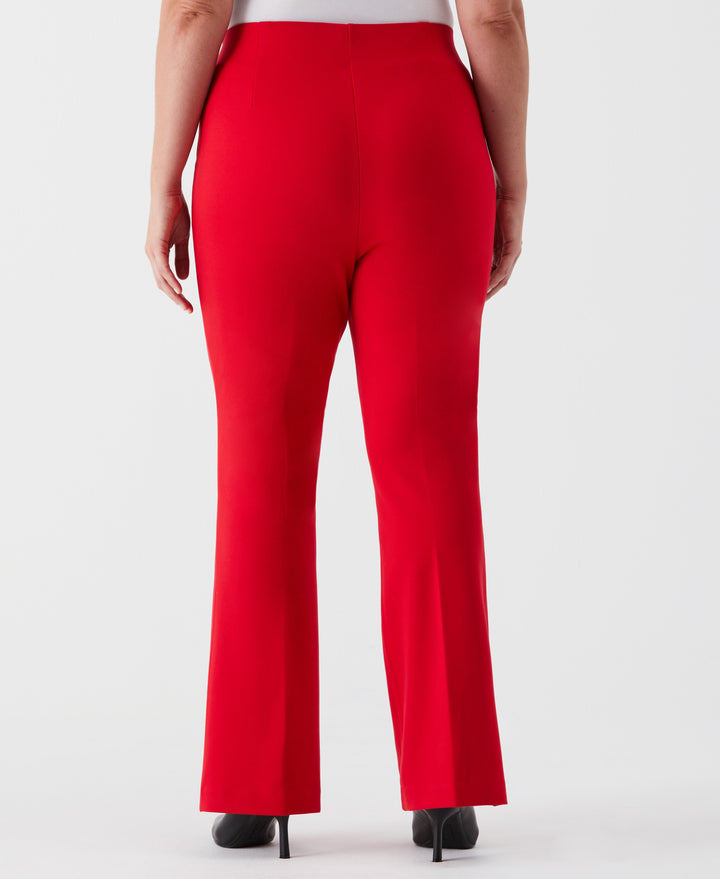 Plus Size Ponte Boot Cut Pant (Tango Red) 