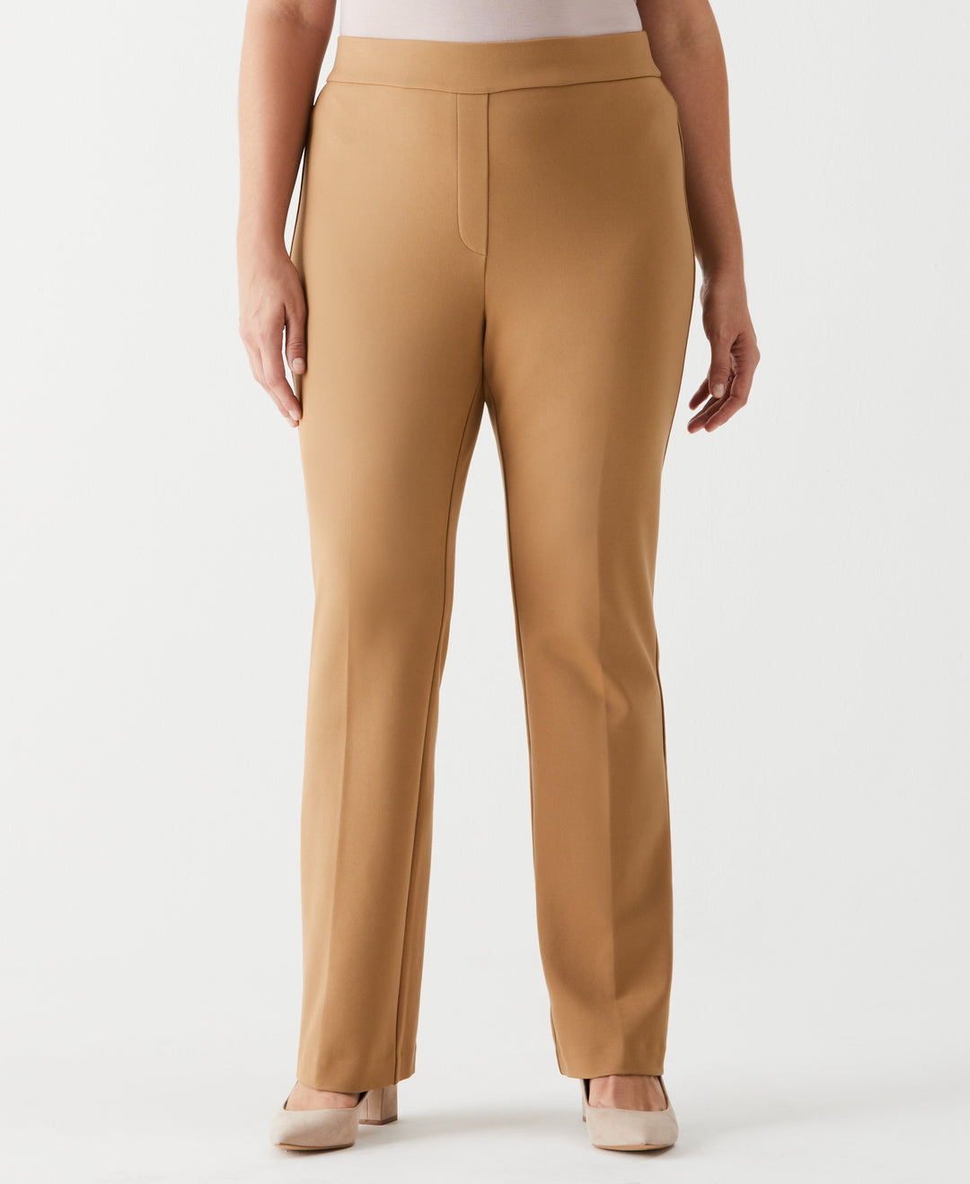Plus Size Boot Cut Pull-On Pant (Tigers Eye) 