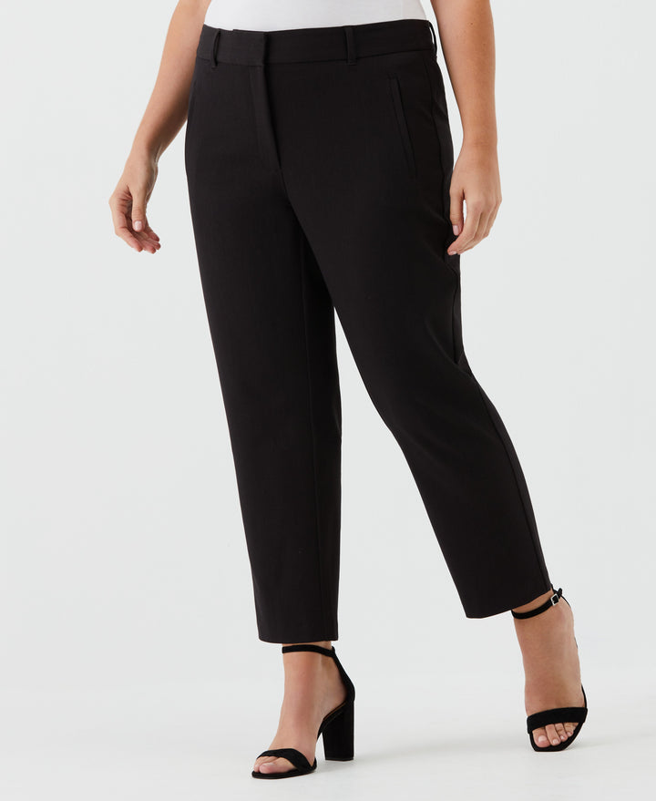 Plus Size Straight Leg Ankle Pant (Graphite) 