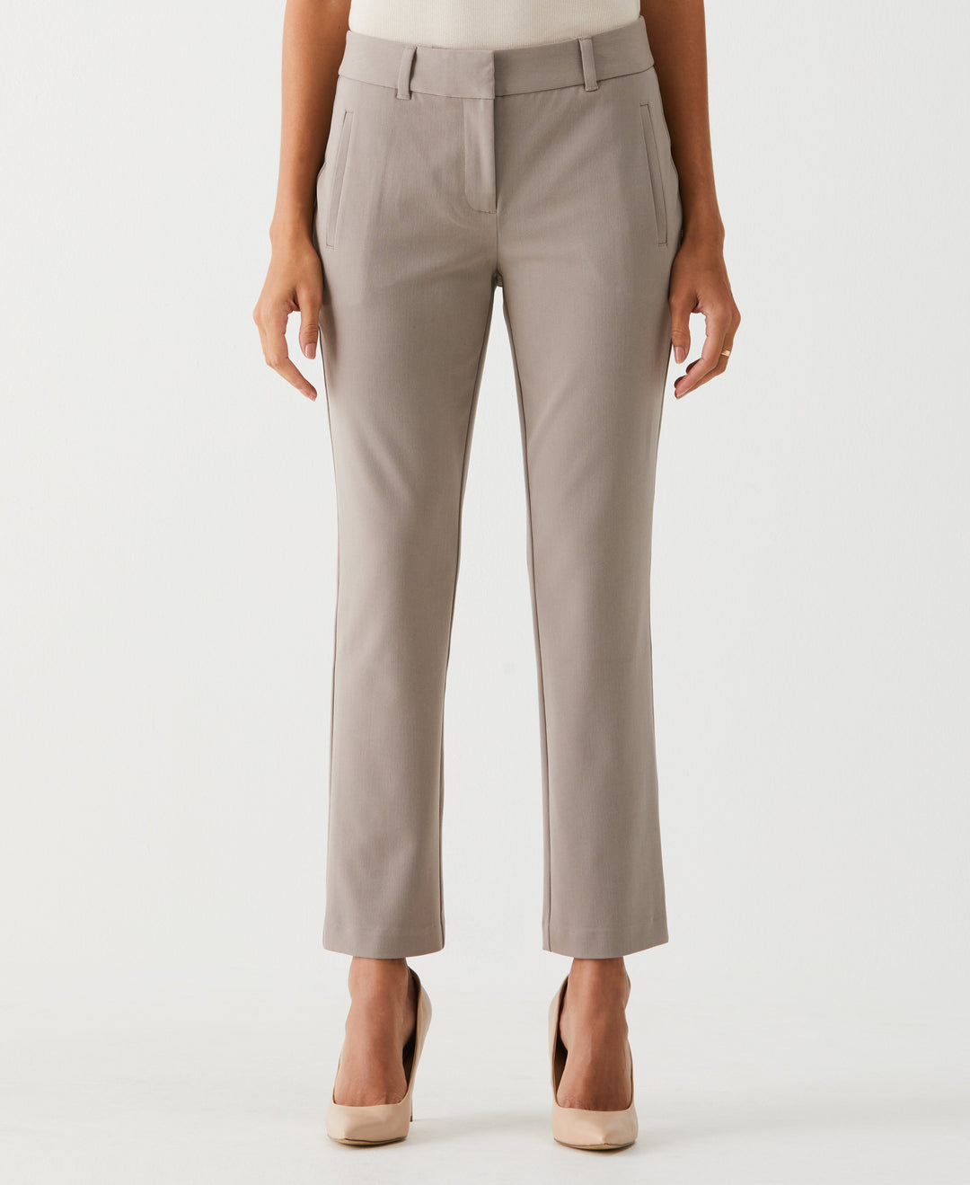 Straight Leg Ankle Pant (Summer Straw) 