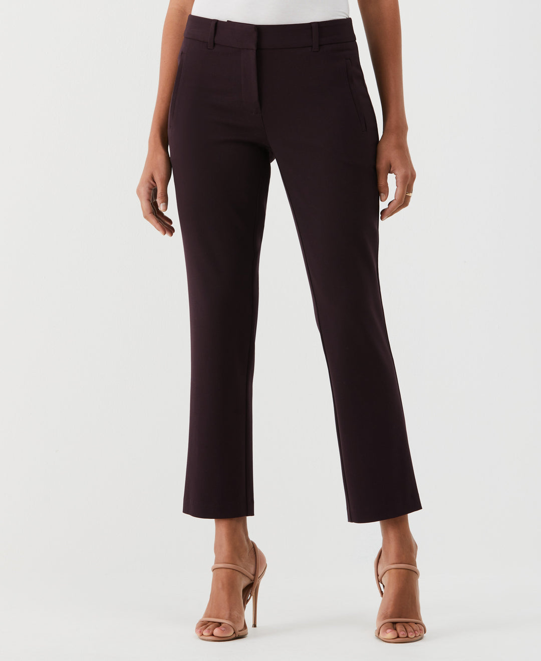 Straight Leg Ankle Pant (Vintage Wine) 