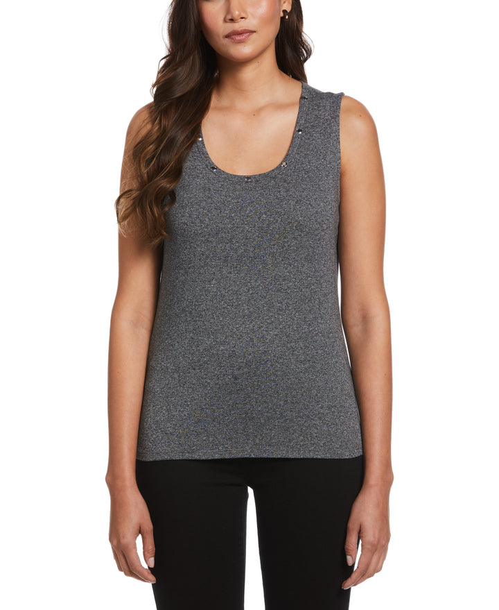Tank Top with Hardware (Salt & Pepper) 