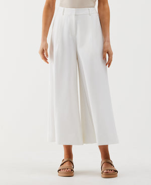 Wide Culotte Pant (White) 