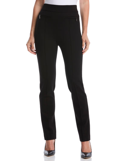 Ponte Slim Leg Pant (Black) 