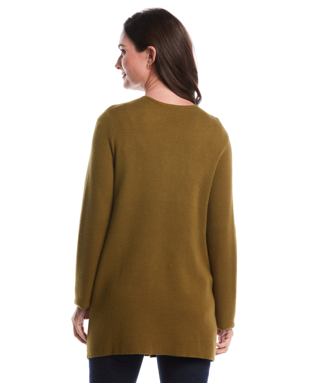 Turnlock Metal Closure Cardigan (Fir Green) 