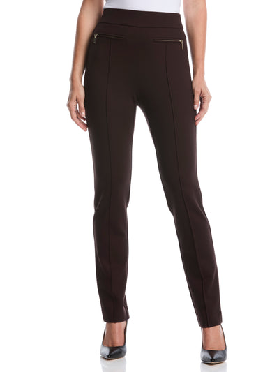Ponte Slim Leg Pant (Dark Chocolate) 