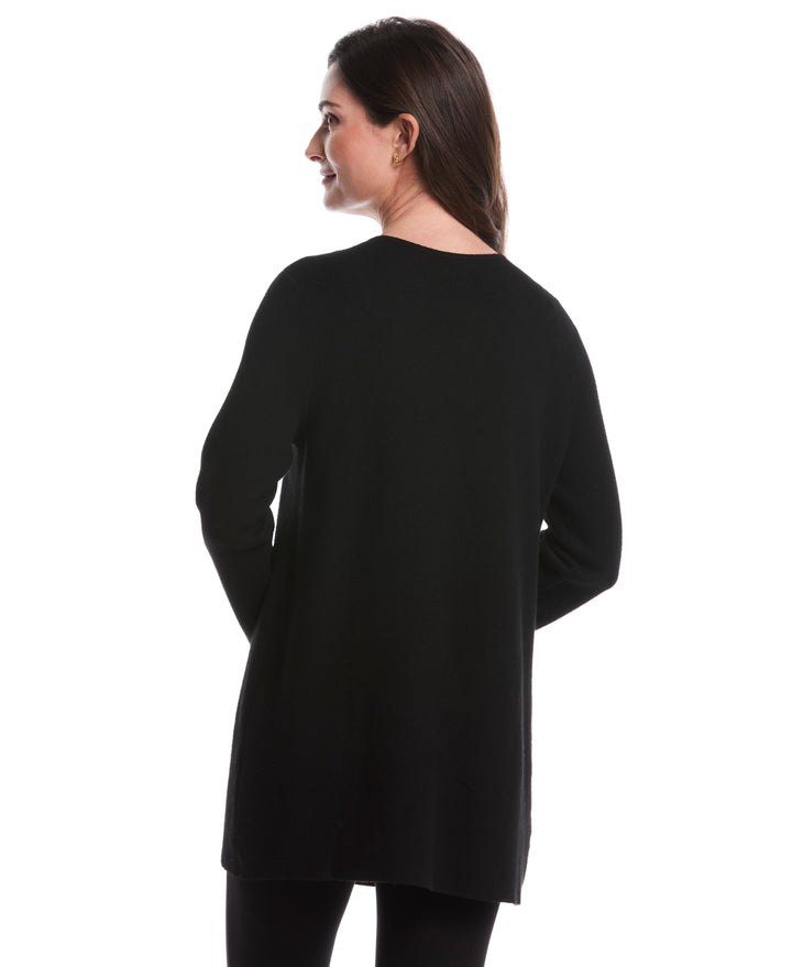 Turnlock Metal Closure Cardigan (Black) 