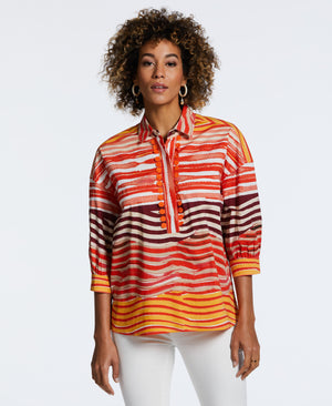 Bubble Sleeve Popover (Flame) 