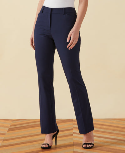 Classic Fit Clean Boot Cut Pant (Navy) 