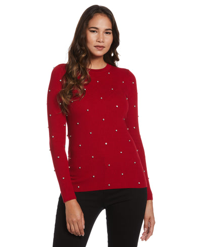 Embellished Sweater (Ruby) 