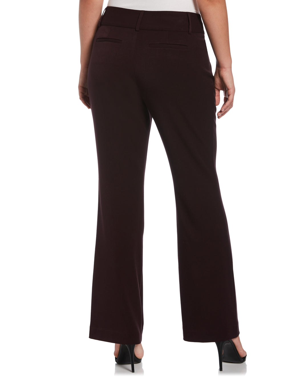 GABARDINE BOOTCUT PANT - CURVY FIT (Vintage Wine) 