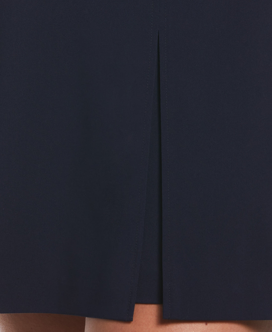 Classic Fit Skort with Front Slit (Navy) 