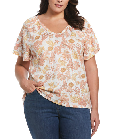 Flutter Raglan Sleeve Tee (Egret) 