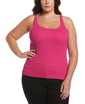 Ribbed Tank Top (Cosmo Pink) 