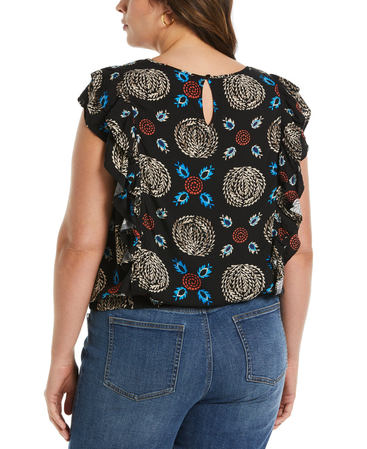 Ruffle Top (Black) 