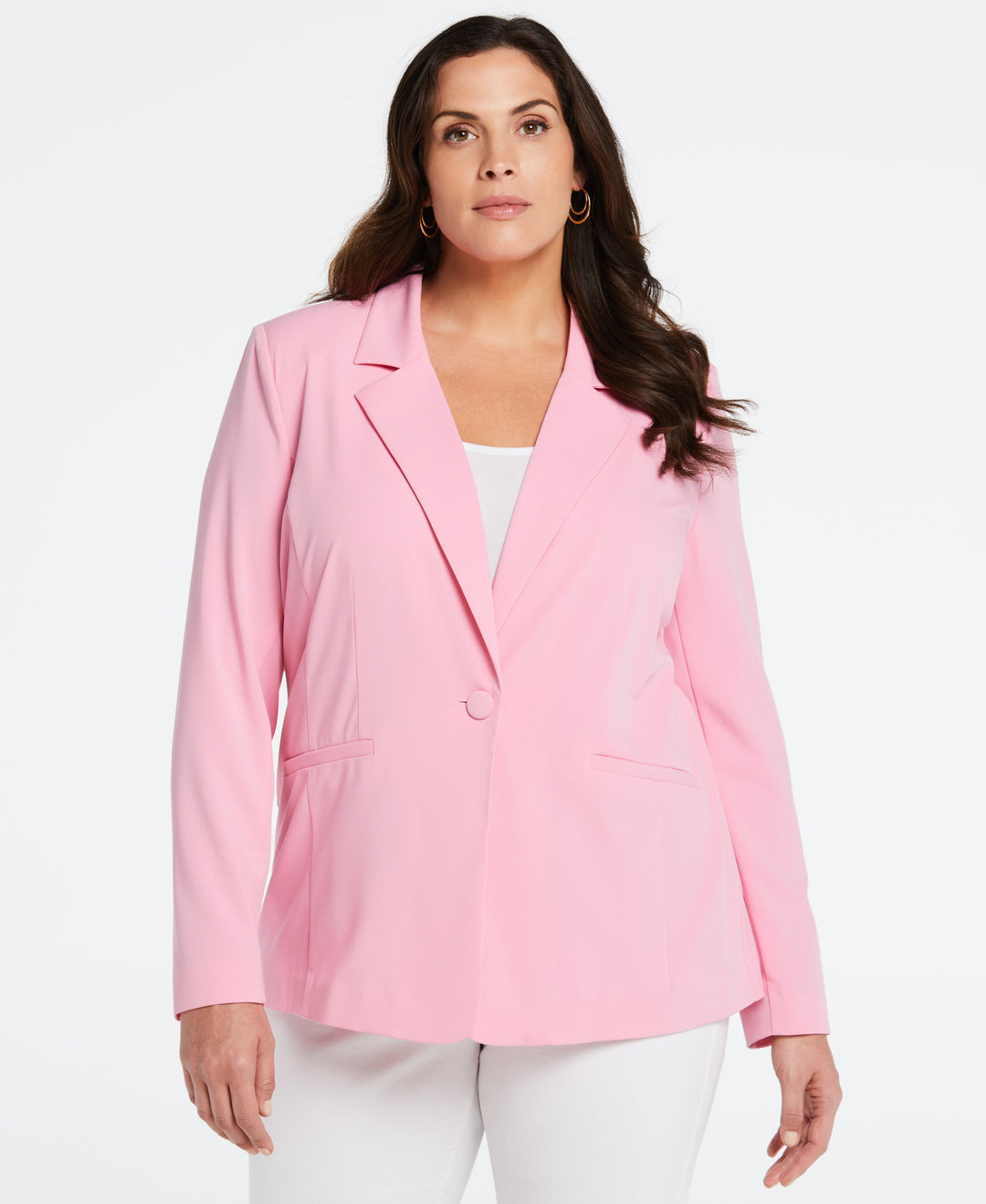 Single Breasted Blazer (Begonia Pink) 