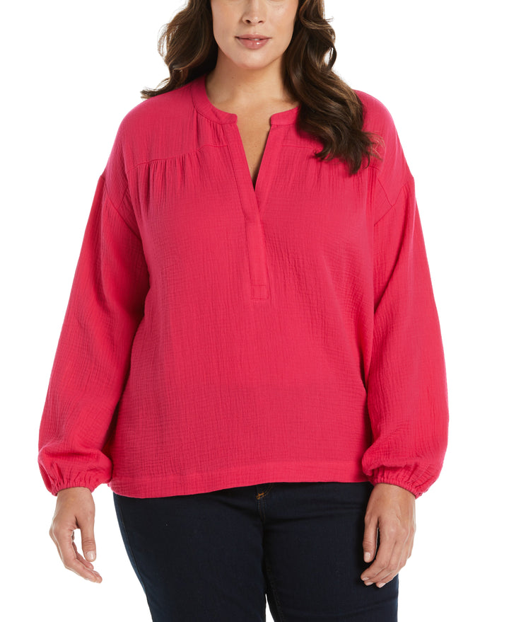 Solid Gauze Top (Innuendo) 